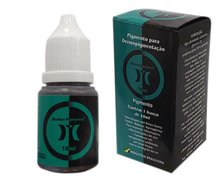 Pigmento Marrom Aquecido Marilyn Para Micropigmentação Sobrancelhas 10ml