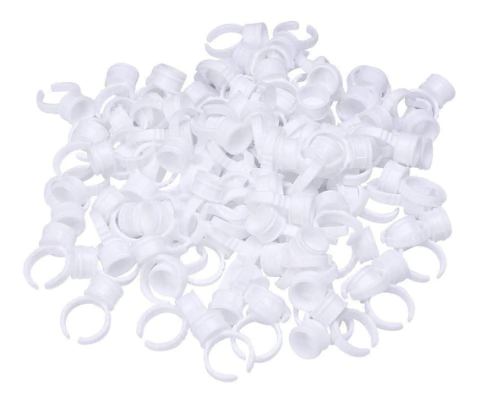 Pacote de Anel Branco Descartável 50 Unid.