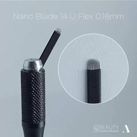 Lamina nano Blade 14UFlex 0.18mm LovBeauty - 10undades