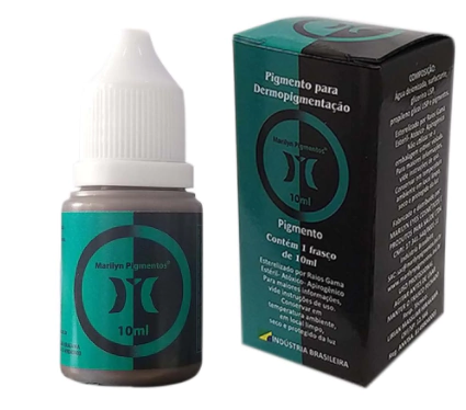 Pigmento Castanho Claro Marilyn Para Micropigmentação Sobrancelhas 10ml