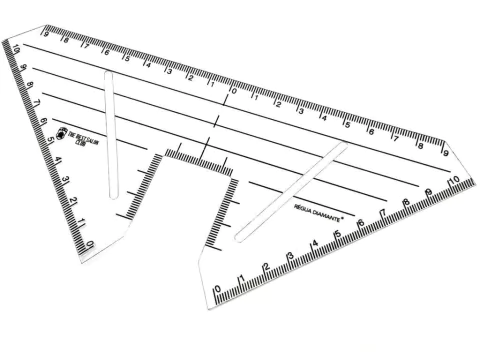 Régua Diamante para Design de Sobrancelhas