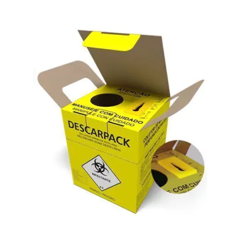 Caixa Coletora de Agulhas Descarpack - 1,5L