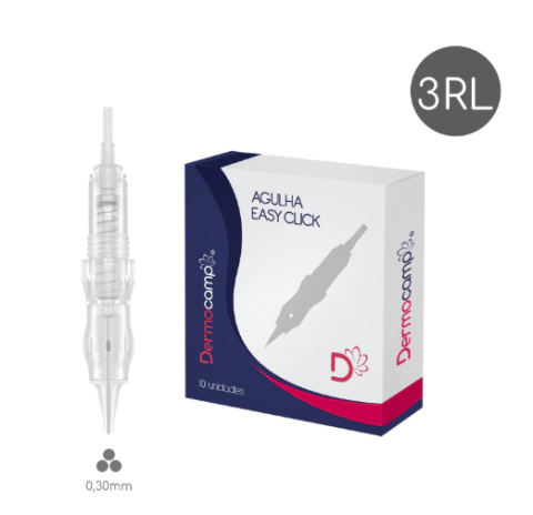 Caixa de Agulha de 5Rl Ponta com Mola 0,30mm Easy Click 10 Unid. - Sharp Pró 300