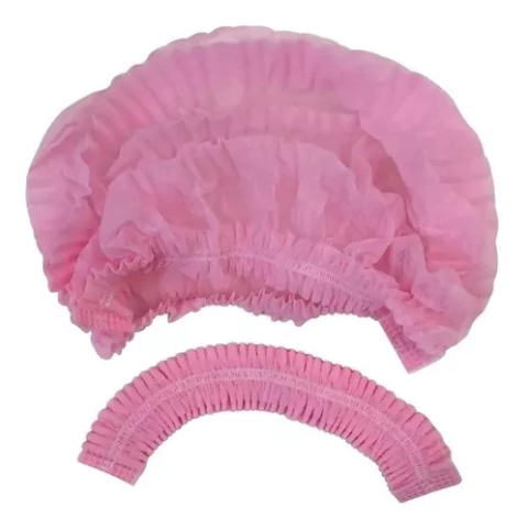 Pacote Touca Rosa Plissada C100 Unid