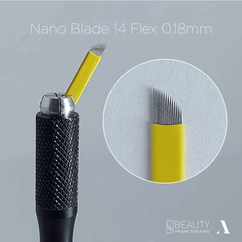 Lamina Nano Blade 14 Flex 0.18mm LovBeauty - 1 unidade