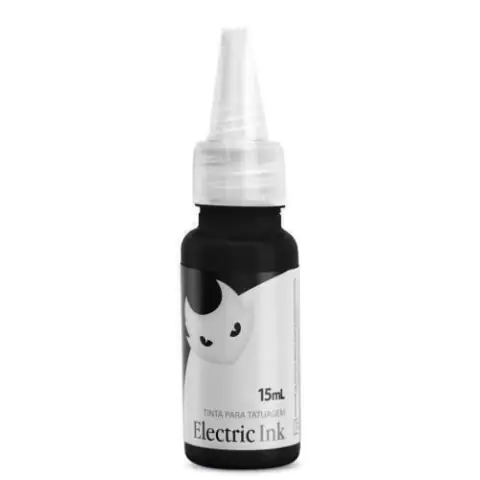 Tinta Para Tatuagem Preto Linha Electric Ink 15ml