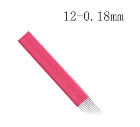 Lâmina de Tebori 12 Flex 0.18mm Nano - Chanfrada