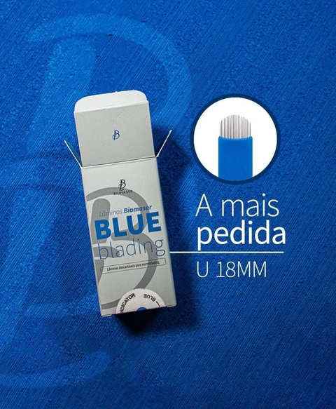 Lâmina Nano de Tebori 18Flex Biomaser 0.18m Para Sobrancelhas Unid.