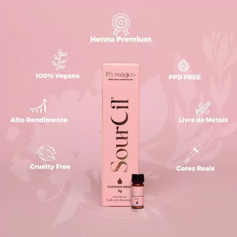 Henna Sourcil Ruivo 3G.