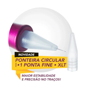 Caixa de Ponteiras Circulares Xlt ou 01 Ponta Fine 10 Unid. - Dermomag