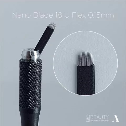 Lamina nano Blade 18U Flex 0.15mm LovBeauty - 10undades