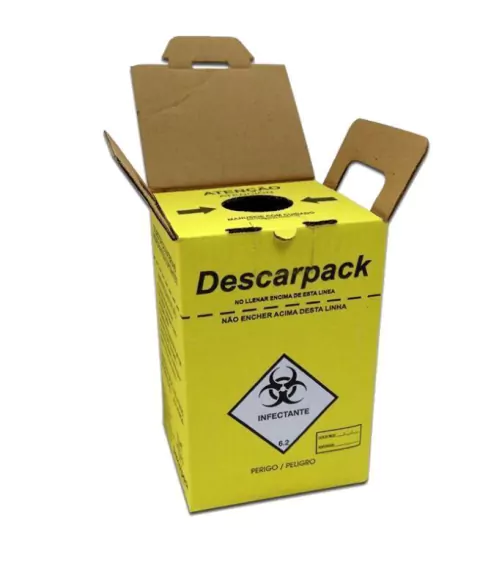 Caixa Coletora de Agulhas Descarpack - 7 Litros