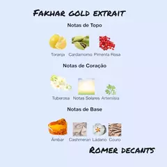 Inteiro 100 ml - Fakhar Gold Extrait EDP (Lattafa) - Romer Decants