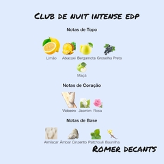 Club de Nuit Intense - Eau de Toilette (Armaf) - Romer Decants