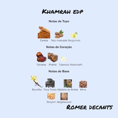 Khamrah - Eau de Parfum (Lattafa) - Romer Decants
