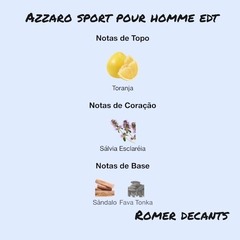 Azzaro Sport Pour Homme - Eau de Toilette (Azzaro) - Romer Decants