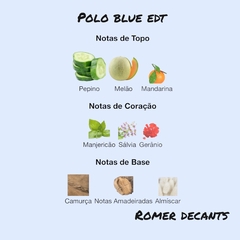 Inteiro 40 ml - Polo Blue EDT (Polo) - Romer Decants