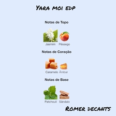 Inteiro 100 ml - Yara Moi EDP (Lattafa) - Romer Decants