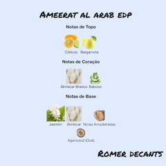 Inteiro 100 ml - Ameerat Al Arab EDP (Asdaaf) - Romer Decants