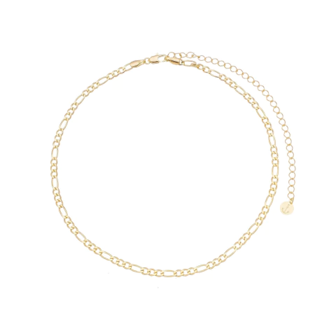 CHOKER ALTERNADA BANHO OURO