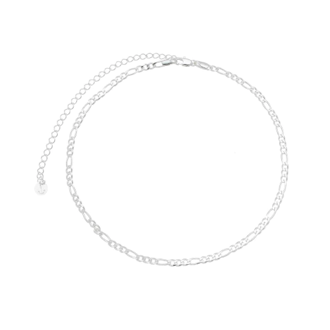 CHOKER ALTERNADA BANHO PRATA