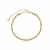 PULSEIRA CORDA BANHO OURO