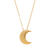 COLAR MEIA LUA BANHO OURO