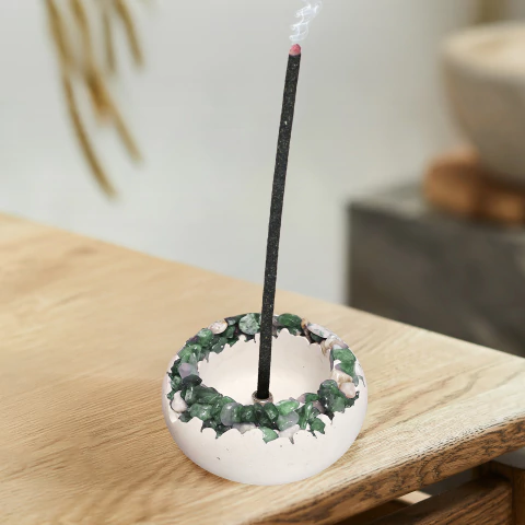 Incensário Mini Quartzo verde