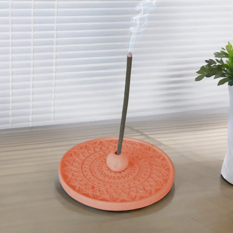 Incensário Mandala Terracota