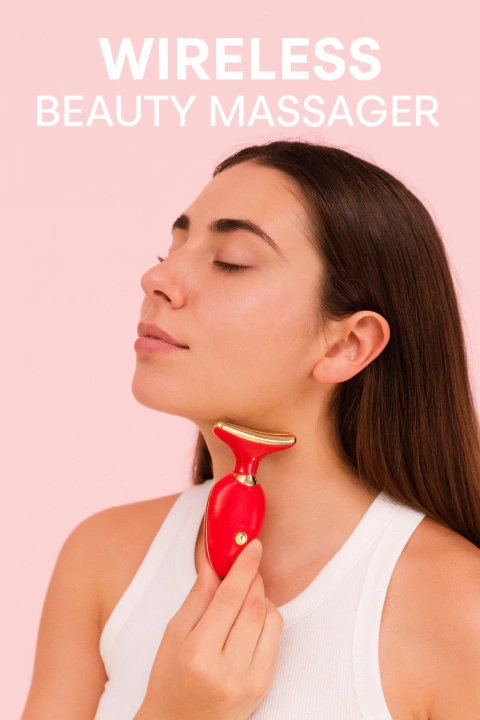 Masajeador Facial y Cervical Inalámbrico – Vibración de Alta Frecuencia - comprar online
