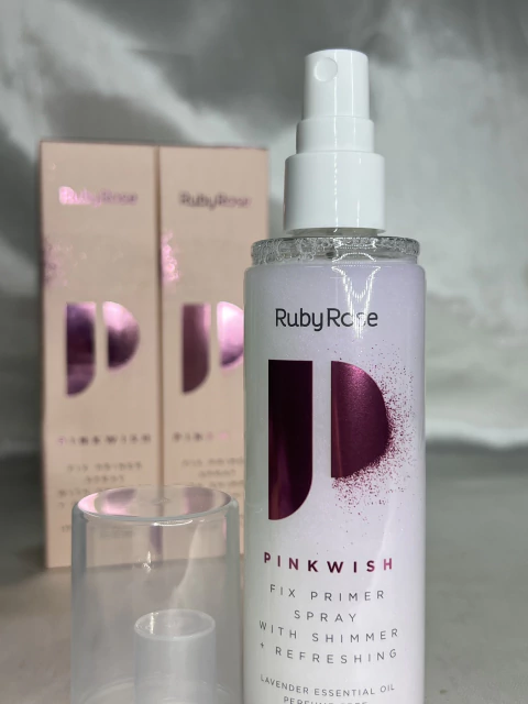 Fijador de Maquillaje Pinkwish Fix Primer Spray Con Brillos -Ruby Rose