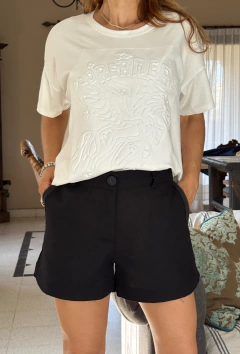 Short de Lino Cairo negro