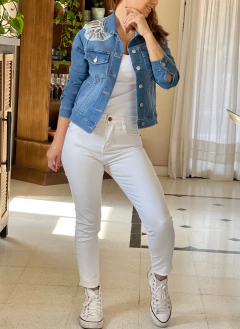 Imagen de CAMPERA GIBBS DENIM C/WHITE