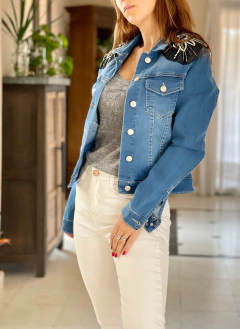 CAMPERA GIBBS DENIM C/BLACK