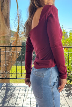 Remera Antonia bordo - tienda online