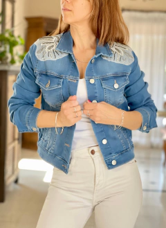 CAMPERA GIBBS DENIM C/WHITE - comprar online