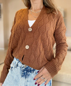 Cardigan Zurich tostado - tienda online