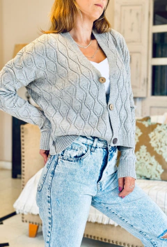 Cardigan Zurich gris - comprar online