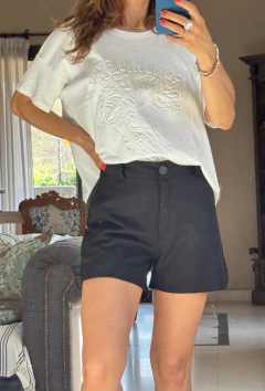 Short de Lino Cairo negro - tienda online