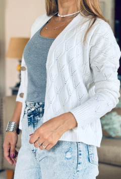 Cardigan Zurich blanco - tienda online