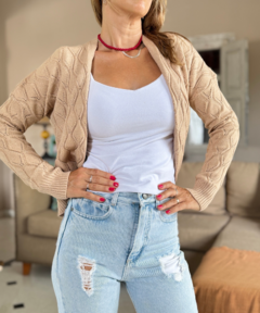 Cardigan Zurich camel - comprar online