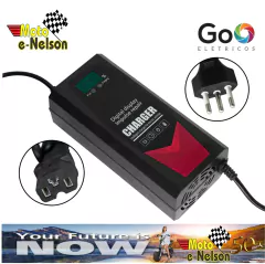 Carregador De Bateria Chumbo Acido Digital 48V 2Ah (12Ah) Peças Scooter Elétrica Citycoco IEC