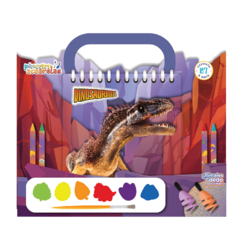 PINCELES Y ACUARELAS DINOSAURIOS