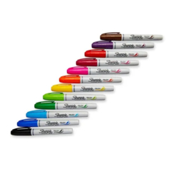 MARCADOR SHARPIE PUNTA PINCEL GRUESO X12 - comprar online