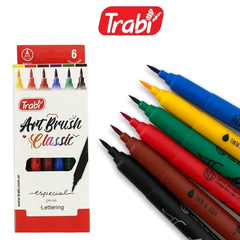 MARCADOR TRABI ART BRUSH X 6 CLASSIC