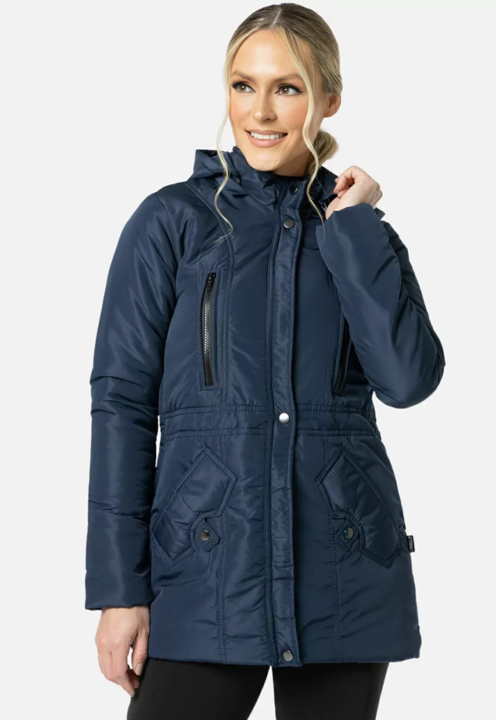 Casaco Feminino Com Capuz Jaqueta De Inverno Repelente Água
