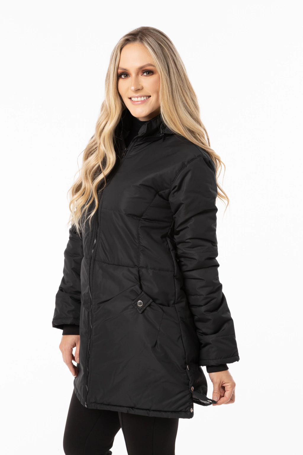 Jaqueta Sobretudo Blusa Carbella Acolchoado Bolso Impermeável