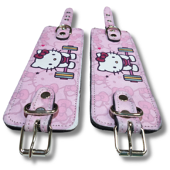 Imagen de KIT DE 2 PIEZAS CINTURON + GRILLETES HELLO KITTY