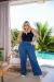 Calça Wide Leg Jeans Denim - CAROL MODAS PLUS SIZE