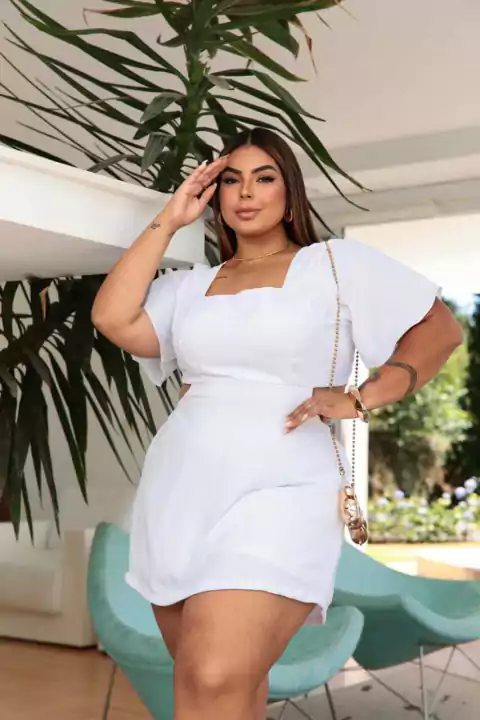 Vestido Macaquinho Branco